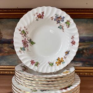 Set of 6 Minton Vermont Soup Bowls (9 inch)